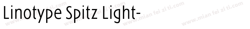 Linotype Spitz Light字体转换